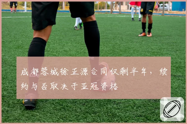 成都蓉城徐正源合同仅剩半年,续约与否取决于亚冠资格